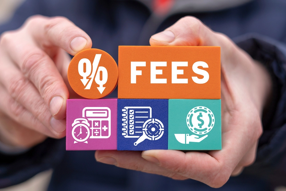 Blocks that read "Fees" on them