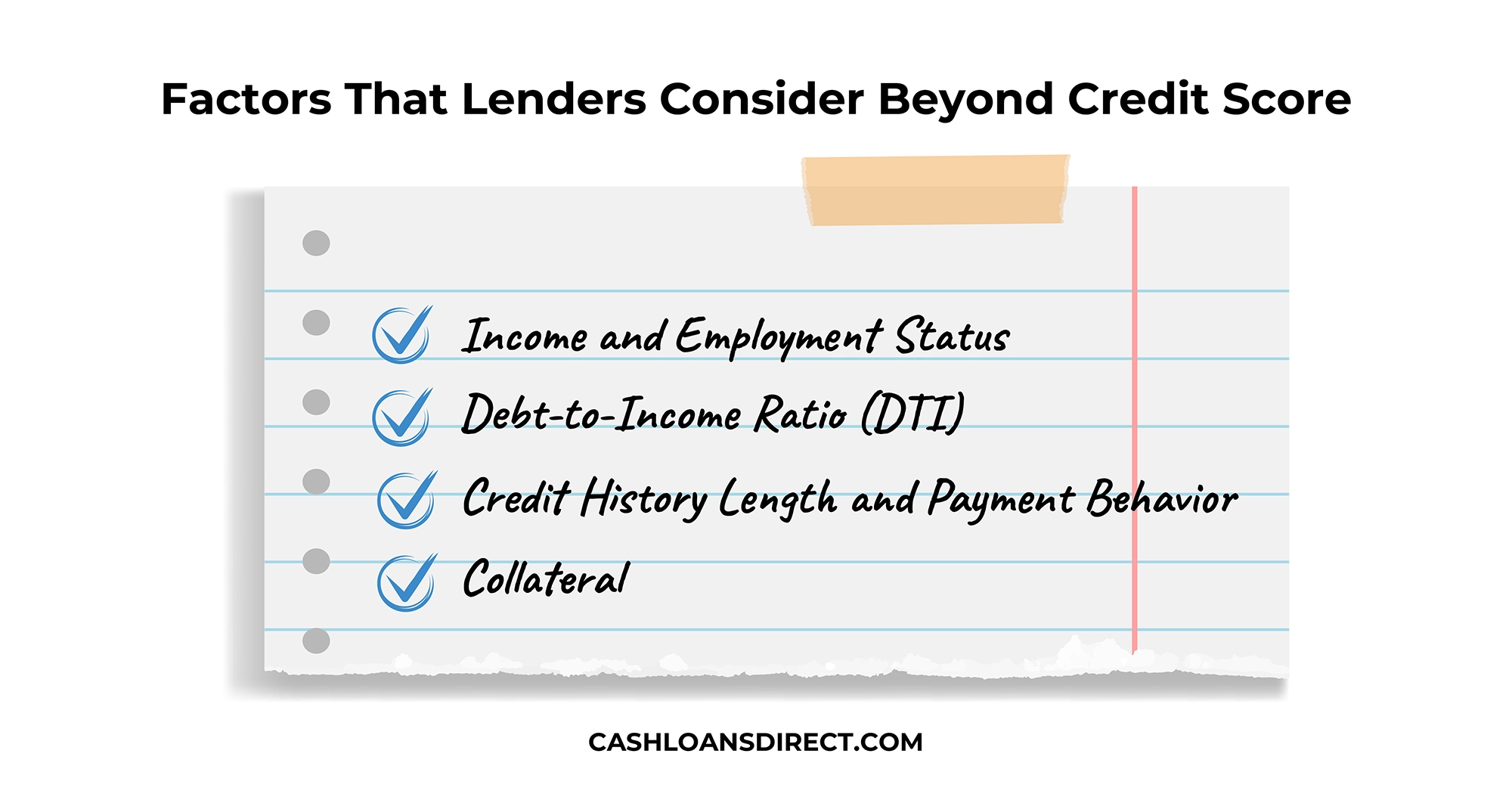 Factors That Lenders Consider Beyond Credit Score