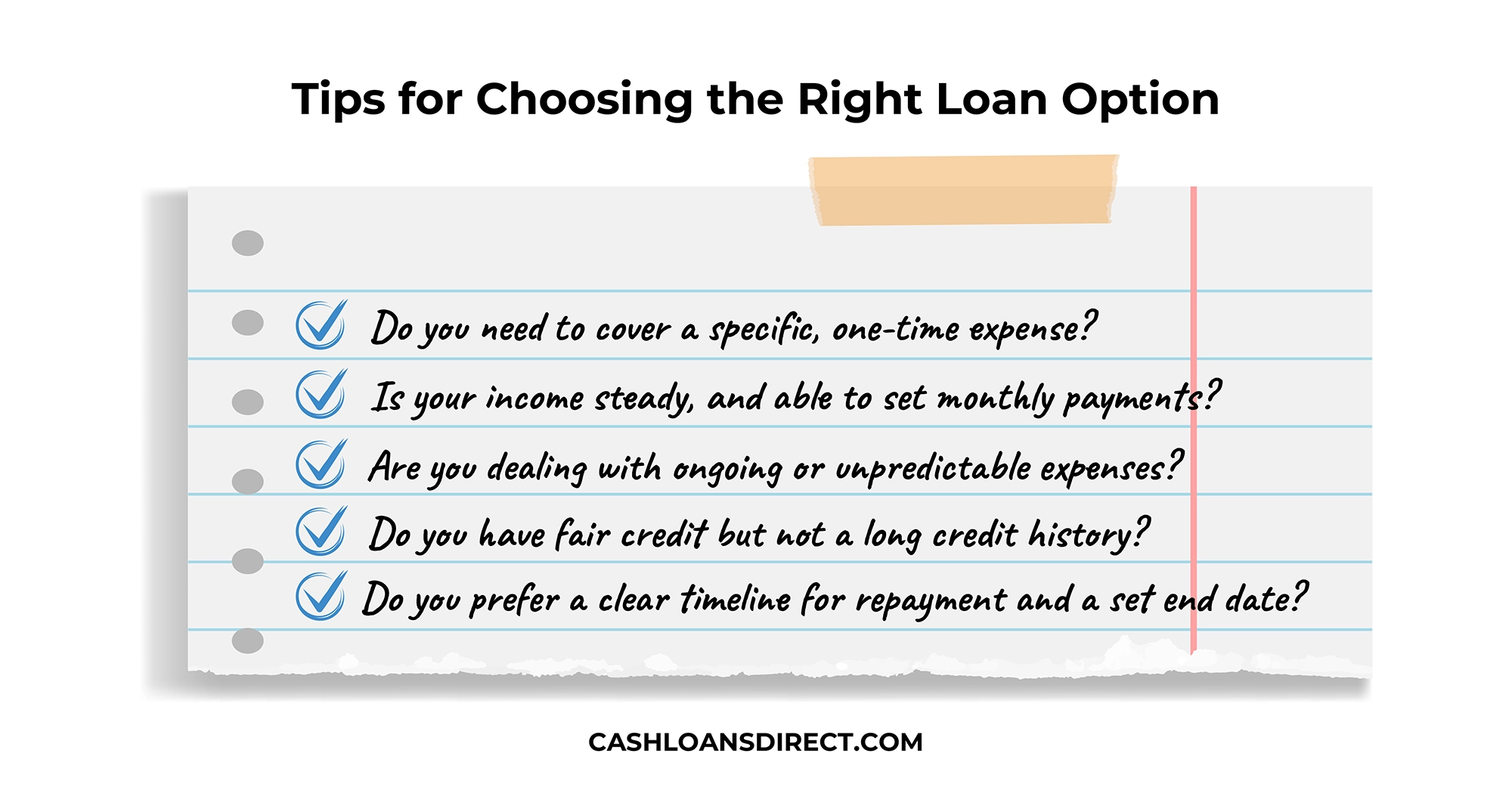 Tips for Choosing the Right Loan Option